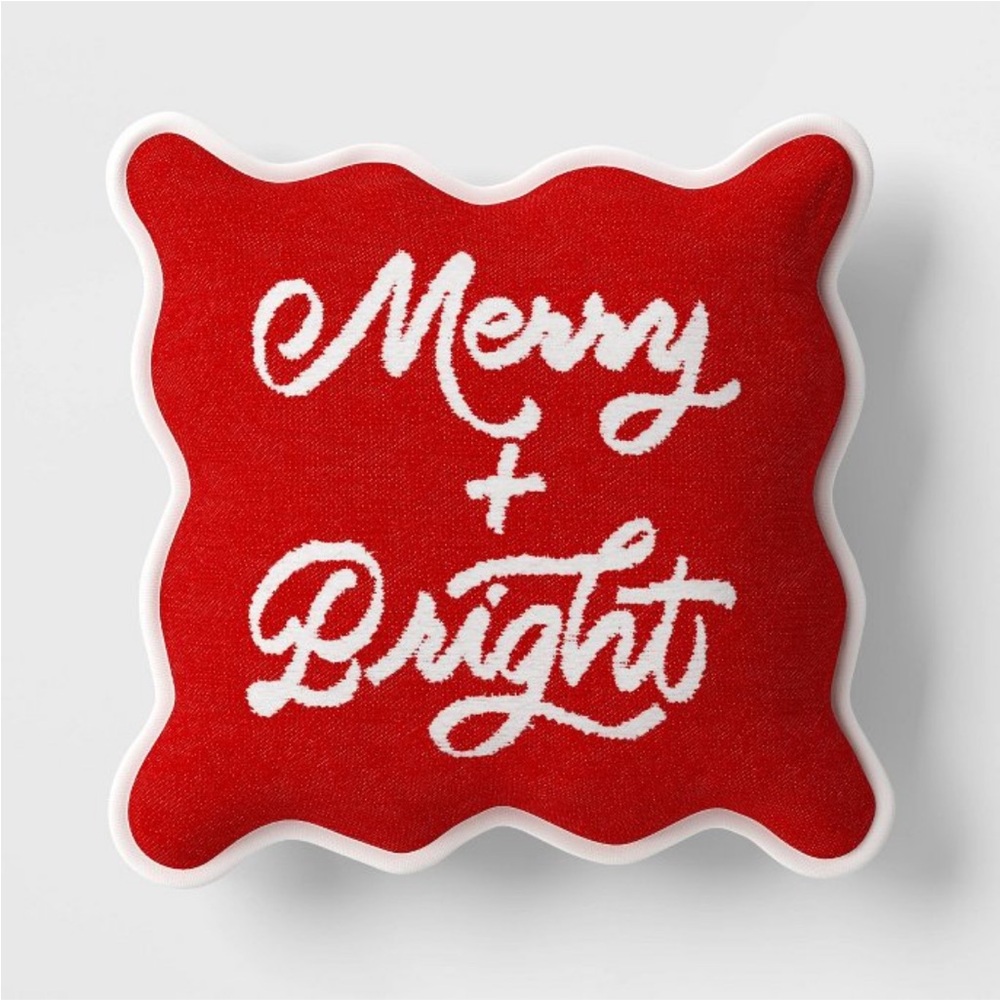 NEW Threshold Merry + Bright Decorative Throw Pillow